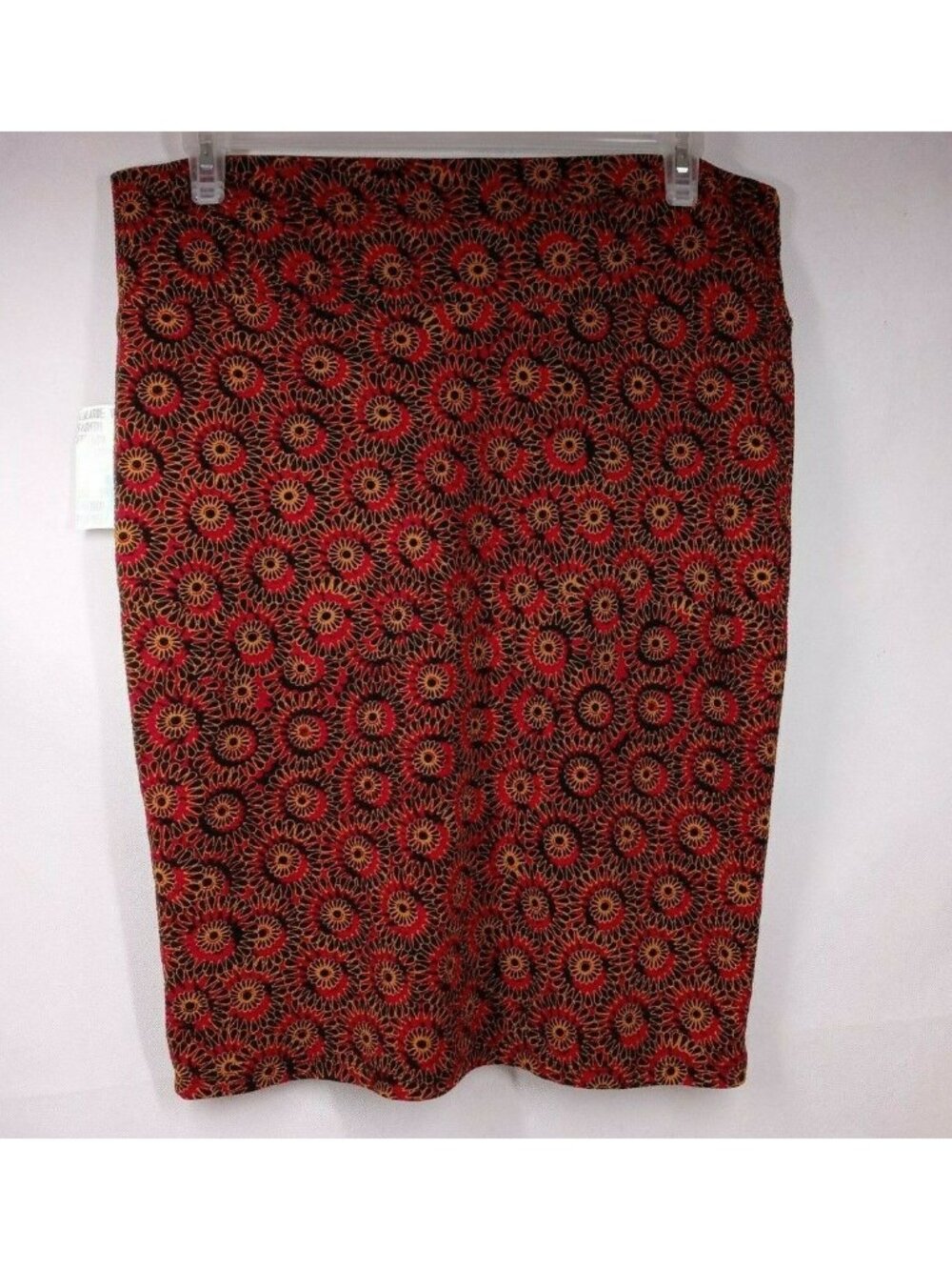 NWT LuLaRoe Cassie Skirt Fushia With Black & Yellow Floral Designs Size XL